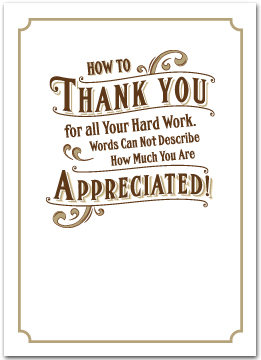 hard work recognition employee quotes greeting appreciation card cards their business helpful inside logo nisacards value secure